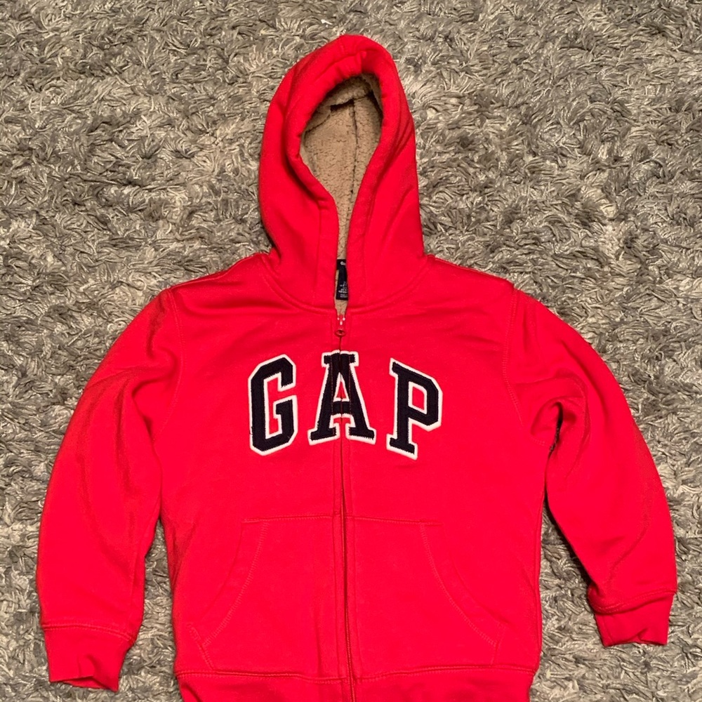 Gap Sherpa lined zip up hoodie
